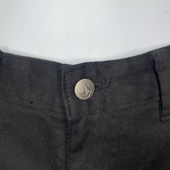 Volcom Men's Jet Black Modern Stretch Skater Shorts Sz 30 Outdoors Grunge NWOT - Picture 4 of 11